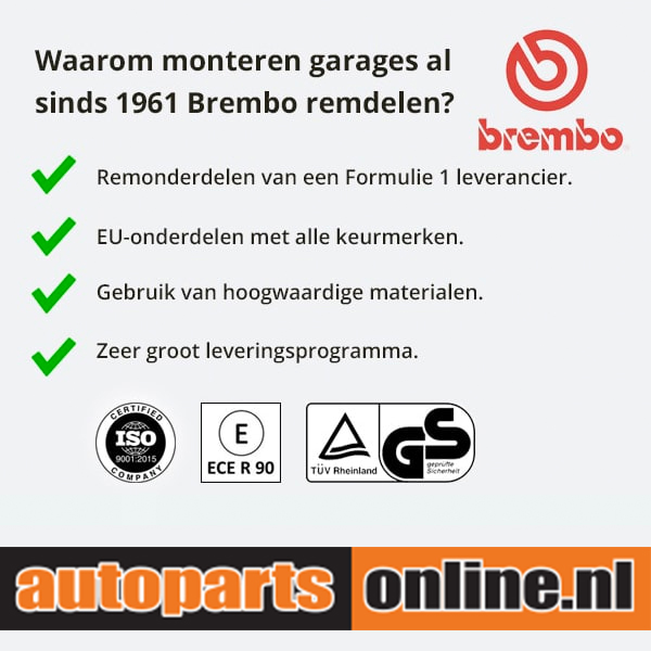 Remblokken voorzijde Brembo premium voor Peugeot Boxer Bestelwagen 2.5 Tdi