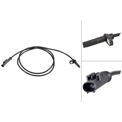 ABS-sensor voorzijde, links of rechts voor IVeco Daily type 6 Bestelwagen 35s17, 35c17, 40c17, 50c17, 55c17, 65c17, 70c17