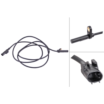 ABS-sensor achterzijde, rechts voor Mercedes-benz Sprinter 5-t Open Laadbak/ Chassis (906) 519 Cdi / Bluetec (906.153, 906.155, 906.253, 906.255)