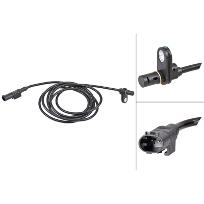 ABS-sensor achterzijde, links voor Mercedes-benz Sprinter 5-t Open Laadbak/ Chassis (906) 519 Cdi / Bluetec (906.153, 906.155, 906.253, 906.255)