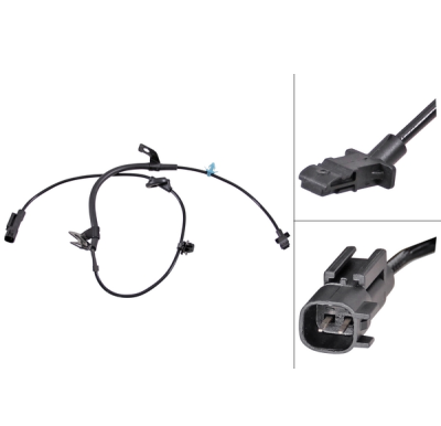 ABS-sensor achterzijde, rechts voor Mitsubishi Outlander type 2 Van Di-D 4WD