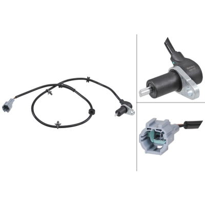 ABS-sensor achterzijde, rechts voor Nissan Primera Traveller 1.8 16V LPG