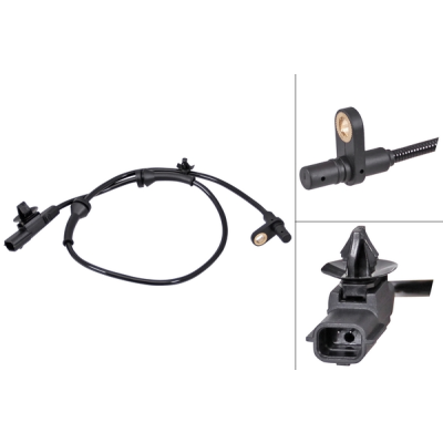 ABS-sensor achterzijde, rechts voor Nissan Qashqai type 2 Van 1.5 dCi