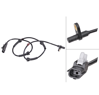 ABS-sensor achterzijde, links of rechts voor Nissan Qashqai type 2 Van 1.5 dCi