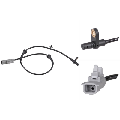 Nissan Qashqai II Van ABS-sensor achterzijde, links