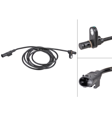 ABS-sensor achterzijde, links voor Volkswagen (vw) Crafter 30-35 Bus 2.0 Tdi