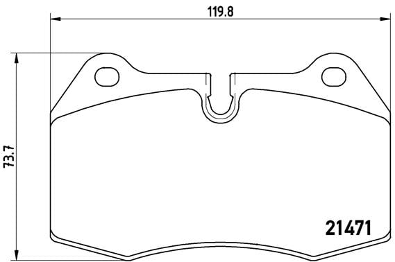 Remblokken voorzijde Brembo premium voor Bmw 8 (e31) 840 Ci