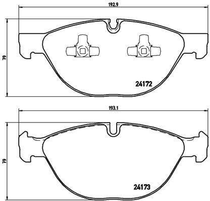 Remblokken voorzijde Brembo premium voor Bmw X6 (e71, E72) Xdrive 50 I