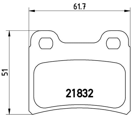 Remblokken achterzijde Brembo premium voor Ford Orion type 3 1.8 I 16v