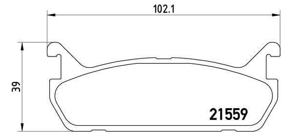 Remblokken achterzijde Brembo premium voor Mazda 323 F type 4 1.8 16v Gt