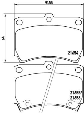 Remblokken voorzijde Brembo premium voor Mazda 323 S type 4 1.6
