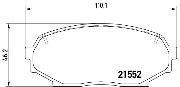 Remblokken voorzijde Brembo premium voor Mazda Mx-5 type 1 1.6 Turbo