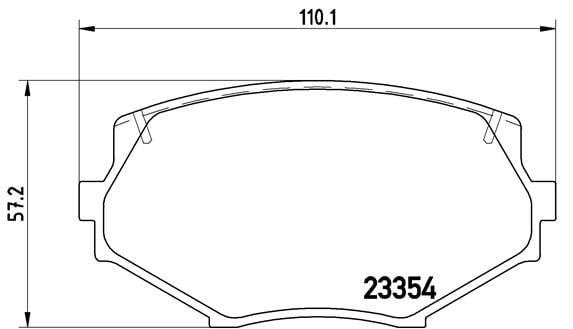 Remblokken voorzijde Brembo premium voor Mazda Mx-5 type 2 1.6 16v