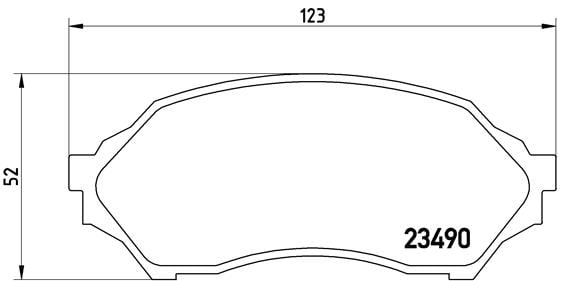 Remblokken voorzijde Brembo premium voor Mazda 323 S type 6 1.5 16v