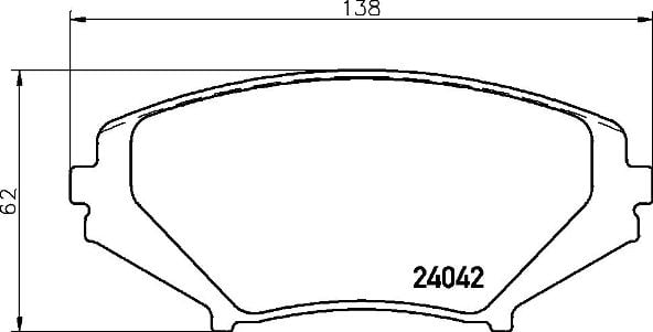 Remblokken voorzijde Brembo premium voor Mazda Rx-8 1.3