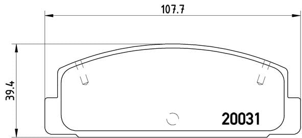 Remblokken achterzijde Brembo premium voor Mazda 323 S type 6 1.9 16v