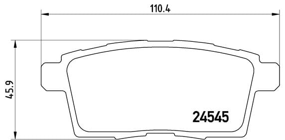 Remblokken achterzijde Brembo premium voor Mazda Cx-7 2.5 Mzr