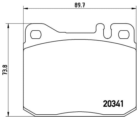 Remblokken voorzijde Brembo premium voor Mercedes-benz S-klasse (w126) 560 Se, Sel (126.038, 126.039)