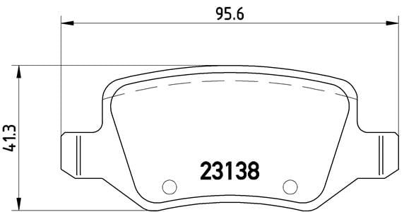 Remblokken achterzijde Brembo premium voor Mercedes-benz Vaneo (414) 1.6 (414.700)