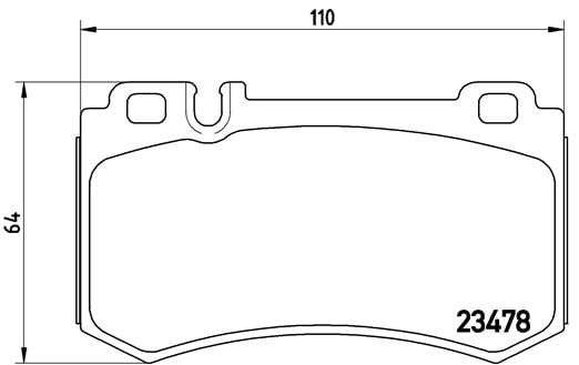 Remblokken achterzijde Brembo premium voor Mercedes-benz Slr Roadster (r199) 5.5 SLR McLaren
