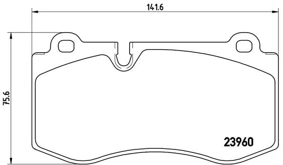 Remblokken voorzijde Brembo premium voor Mercedes-benz S-klasse (w221) S 500 (221.071, 221.171)