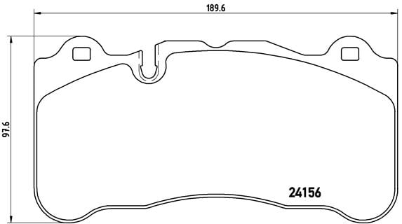 Remblokken voorzijde Brembo premium voor Mercedes-benz Slr Roadster (r199) 5.5 SLR McLaren