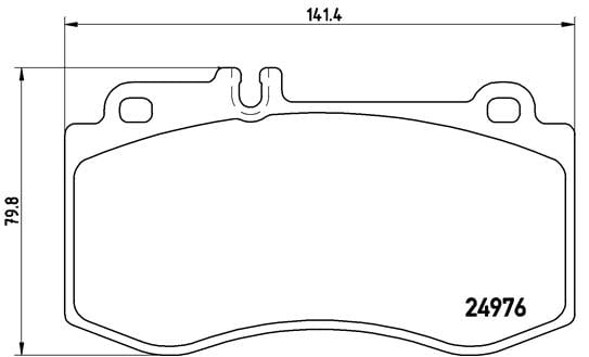 Remblokken voorzijde Brembo premium voor Mercedes-benz Cls Shooting Brake (x218) Cls 350 Cdi (218.923)