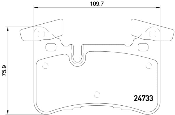 Remblokken achterzijde Brembo premium voor Mercedes-benz Gls (x166) 400 4-matic (166.856)