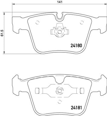 Remblokken achterzijde Brembo premium voor Mercedes-benz R-klasse (w251, V251) R 63 Amg 4-matic (251.077, 251.177)