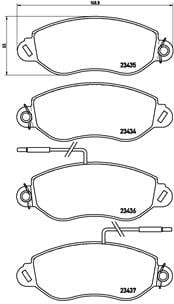 Remblokken Brembo premium