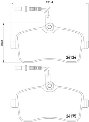 Remblokken voorzijde Brembo premium voor Peugeot 407 2.0 Flex