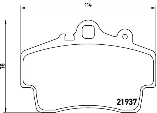 Remblokken voorzijde Brembo premium voor Porsche Boxster (987) 2.7