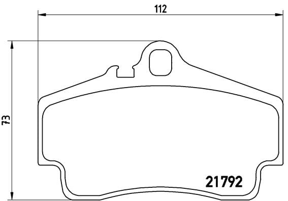 Remblokken achterzijde Brembo premium voor Porsche 911 (997) 3.6 Carrera