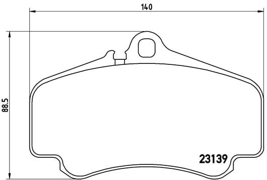 Remblokken voorzijde Brembo premium voor Porsche 911 (997) 3.8 Carrera S