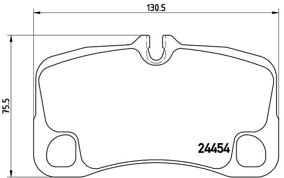 Remblokken achterzijde Brembo premium voor Porsche 911 (997) 3.8 Carrera 4 Gts