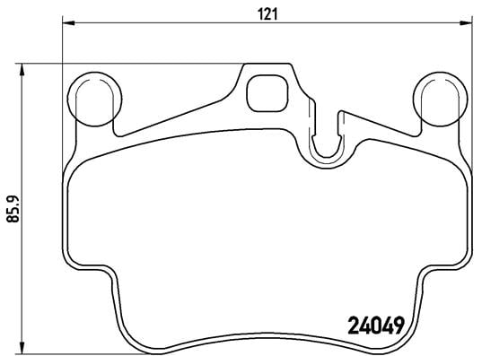 Remblokken voorzijde Brembo premium voor Porsche Boxster (987) S 3.4