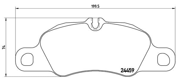 Remblokken voorzijde Brembo premium voor Porsche 911 (997) 3.6 Carrera 4