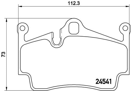 Remblokken achterzijde Brembo premium voor Porsche Cayman (987) 2.7