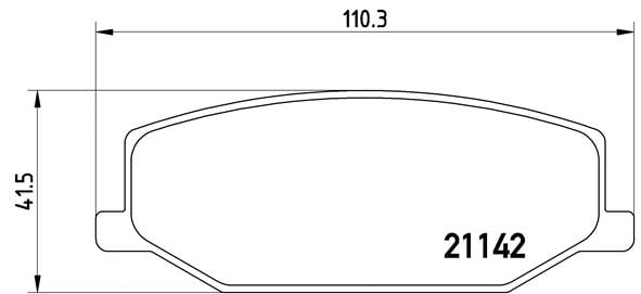 Remblokken voorzijde Brembo premium voor Suzuki Jimny Terreinwagen Gesloten 0.7