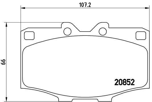 Remblokken voorzijde Brembo premium voor Toyota Land Cruiser 3.0 D 4wd 