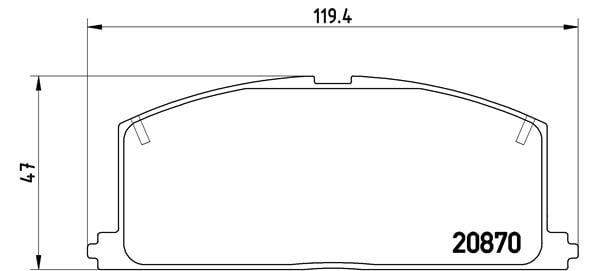 Remblokken voorzijde Brembo premium voor Toyota Corolla Fx Compact 1.8 D 