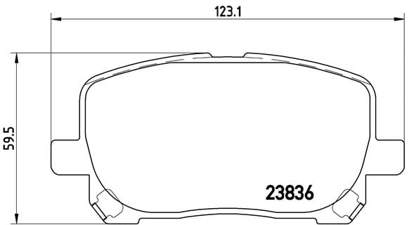 Remblokken voorzijde Brembo premium voor Toyota Avensis Verso 2.4 