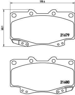 Remblokken Brembo premium