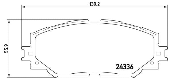 Remblokken voorzijde Brembo premium voor Toyota Corolla Stationwagen 1.8
