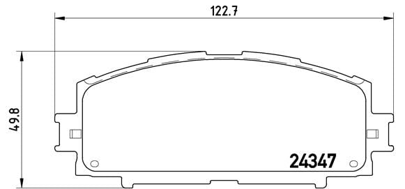 Remblokken voorzijde Brembo premium voor Toyota Yaris 1.3 4wd 