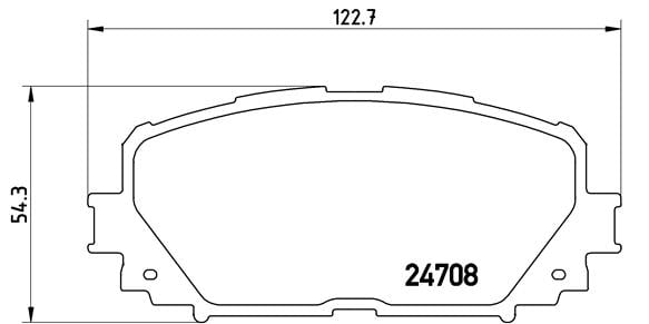 Remblokken voorzijde Brembo premium voor Toyota Corolla Stationwagen 1.5