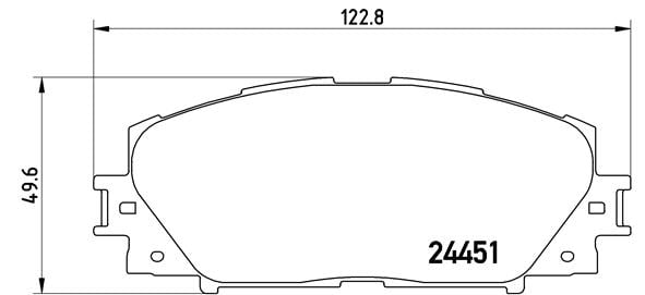 Remblokken voorzijde Brembo premium voor Toyota Corolla Sedan 1.3