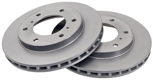 Set (2x) Remschijven voorzijde Brembo premium voor Mitsubishi Pajero type 3 3.5