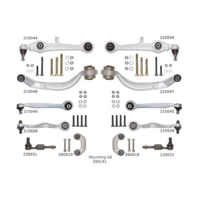 Complete draagarmenset voorzijde voor Audi A4 1.8 T