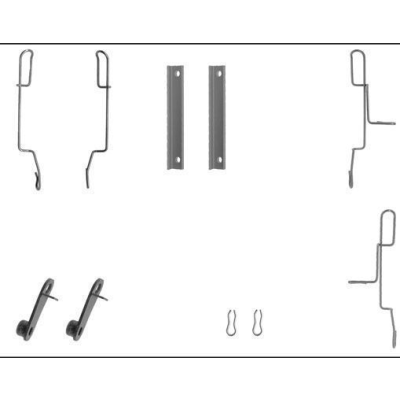 Remblok-montageset voorzijde voor Citroen Ax 10